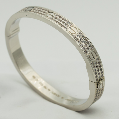 [RAFFINE]LOVE BRACELET 6.1MM DIAMOND-PAVED