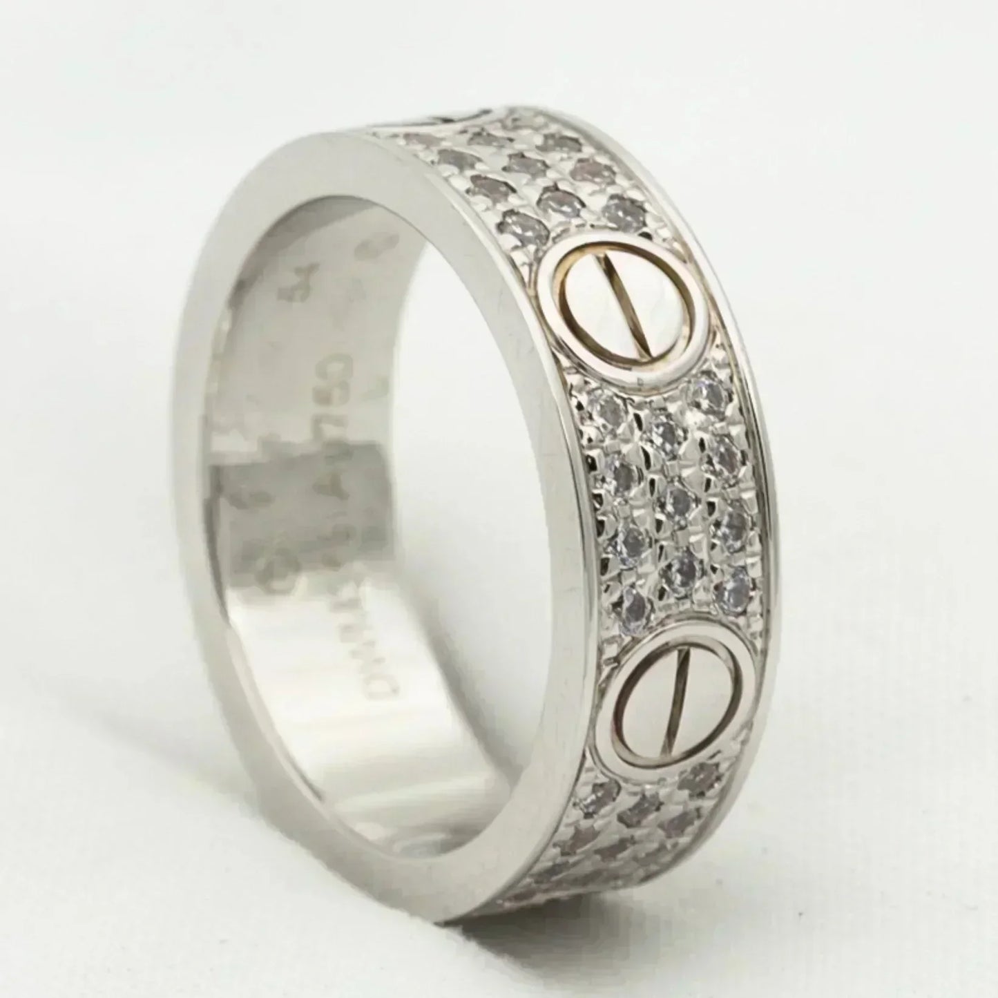 [RAFFINE]LOVE RING 5.5MM DIAMONDS PAVED