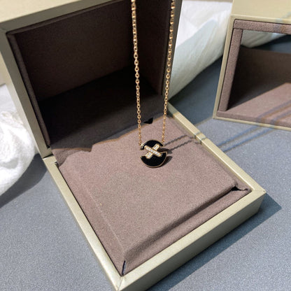 [RAFFINE]JEUX DE PINK GOLD DIAMOND NECKLACE