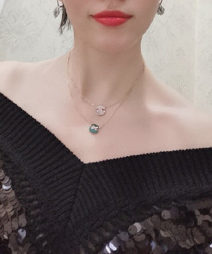 [RAFFINE]JEUX DE PINK GOLD DIAMOND NECKLACE