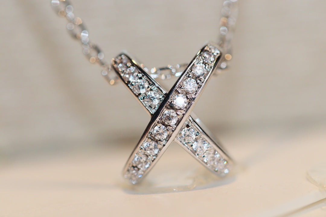 [RAFFINE]JEUX DE DIAMOND NECKLACE