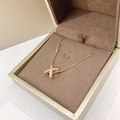 [RAFFINE]JEUX DE DIAMOND NECKLACE