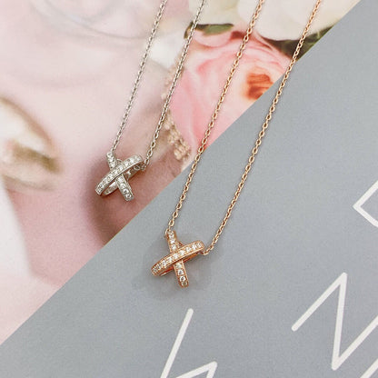 [RAFFINE]JEUX DE DIAMOND NECKLACE