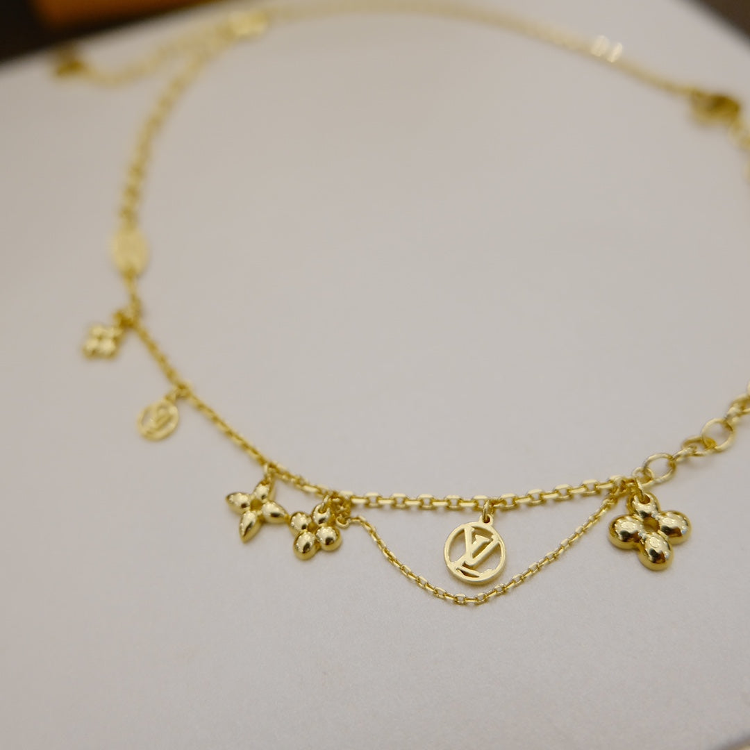 [RAFFINE]BLOOMING SUPPLE NECKLACE BRASS