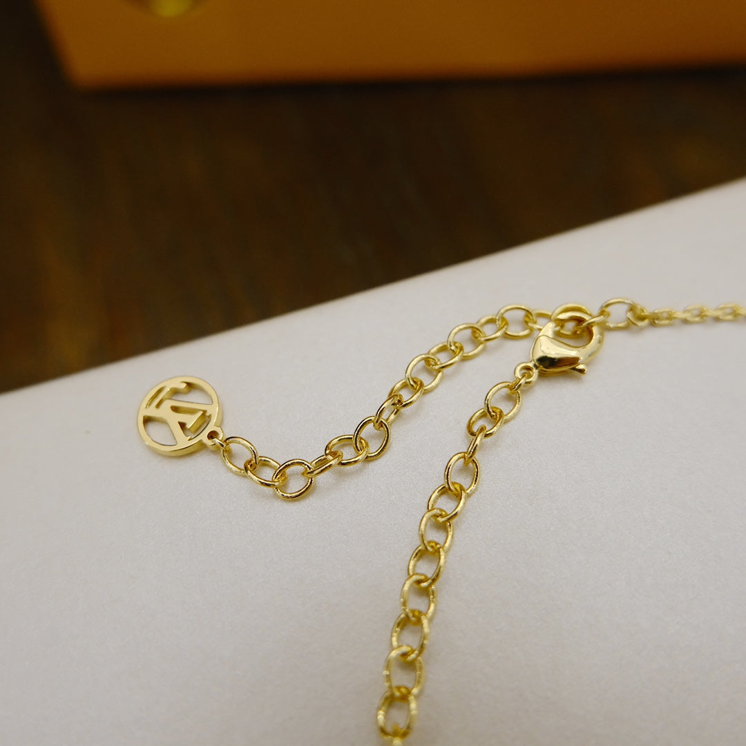 [RAFFINE]BLOOMING SUPPLE NECKLACE BRASS