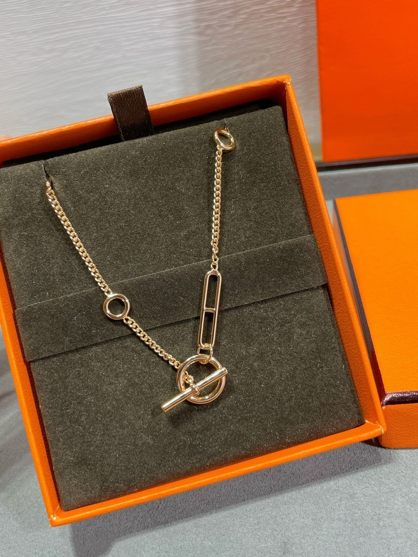 [RAFFINE]HM STERLING CHAINE D'ANCRE HEART