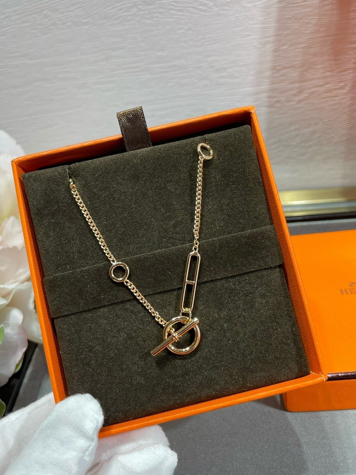 [RAFFINE]HM STERLING CHAINE D'ANCRE HEART