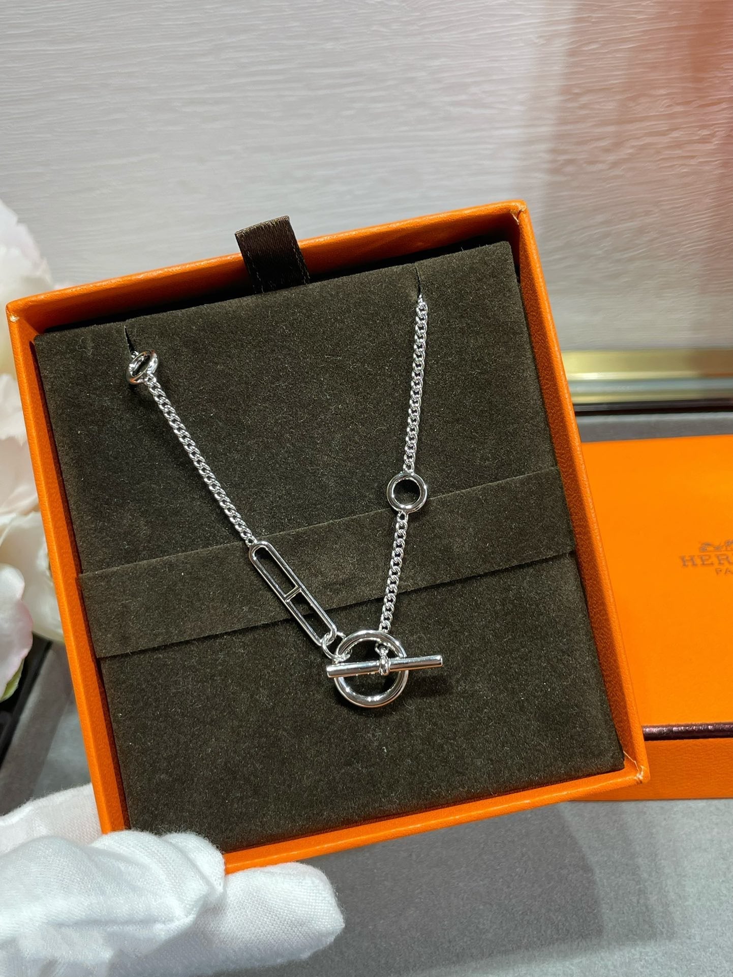 [RAFFINE]HM STERLING CHAINE D'ANCRE HEART