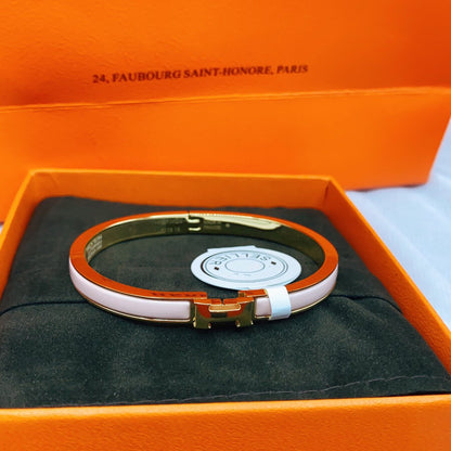 [RAFFINE]CLASSIC HM CLIC  PINK 8MM ENAMEL BRACELET