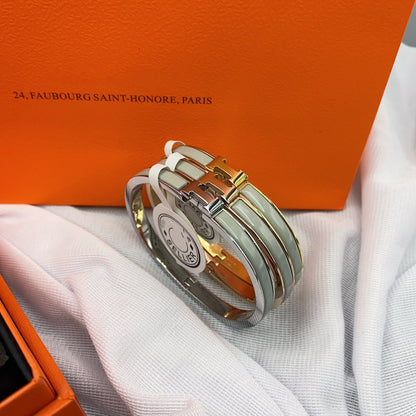 [RAFFINE]CLASSIC HM CLIC GREEN 8MM ENAMEL BRACELET
