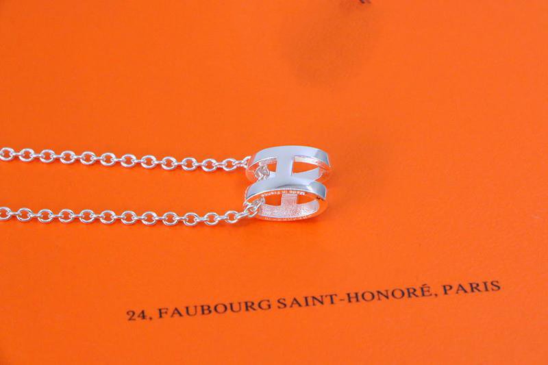 [RAFFINE]HM NECKLACE H LETTER OVAL SERIES
