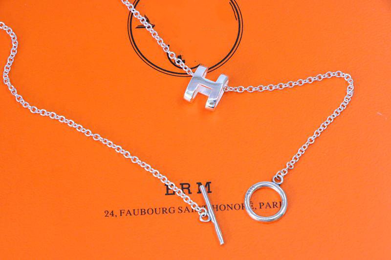 [RAFFINE]HM NECKLACE H LETTER OVAL SERIES