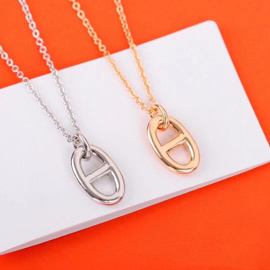 [RAFFINE]HM PIG NOSE NECKLACE