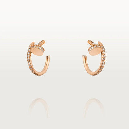 [RAFFINE]JUSTE EARRINGS 12.75MM PINK GOLD DIAMOND