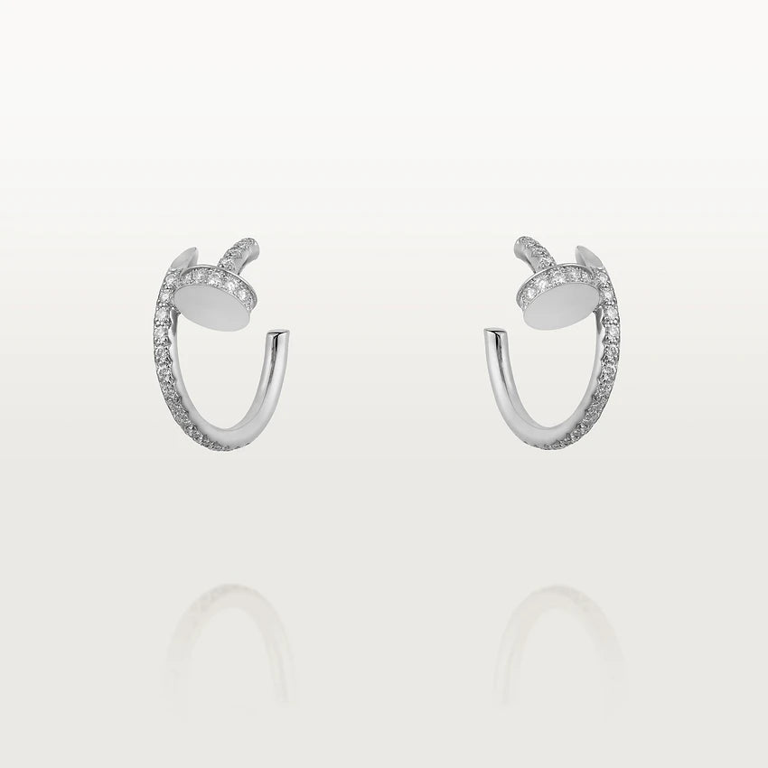 [RAFFINE]JUSTE EARRINGS 12.75MM SILVER DIAMOND