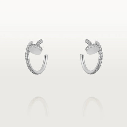 [RAFFINE]JUSTE EARRINGS 12.75MM SILVER DIAMOND