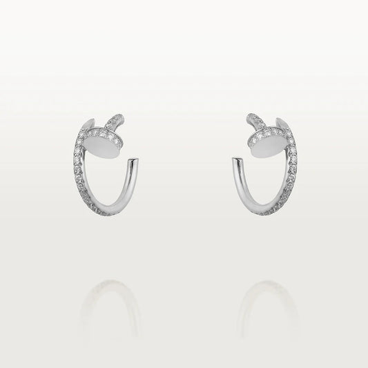 [RAFFINE]JUSTE EARRINGS 12.75MM SILVER DIAMOND