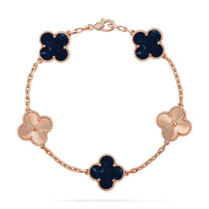 [RAFFINE]CLOVER 5 MOTIF PIETERSITE BRACELET COLLECTION