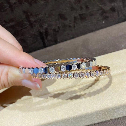 [RAFFINE]BEE LOVE GOLD BRACELET FULL DIAMOND