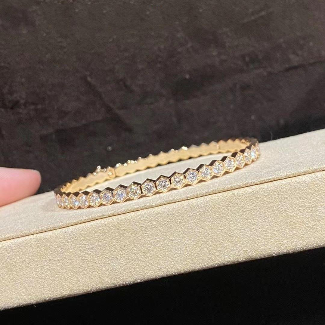 [RAFFINE]BEE LOVE GOLD BRACELET FULL DIAMOND