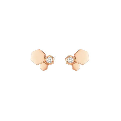 [RAFFINE]BEE LOVE PINK GOLD DIAMOND EARRINGS