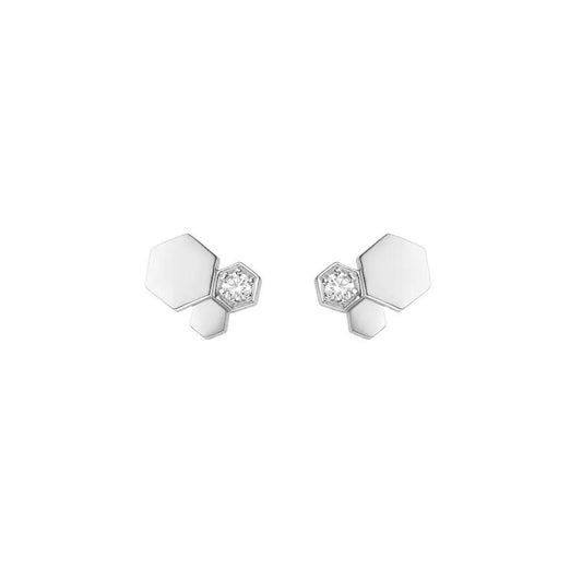 [RAFFINE]BEE LOVE SILVER DIAMOND EARRINGS