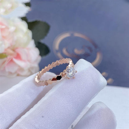 [RAFFINE]BEE LOVE RING PINK GOLD 1 DIAMOND