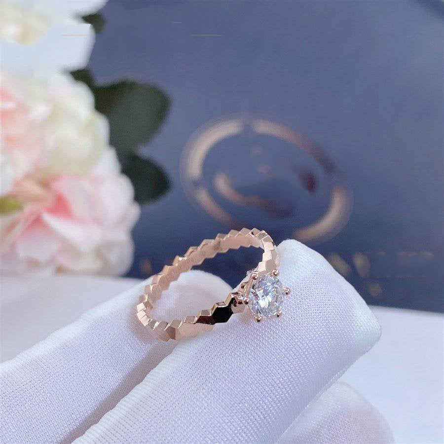 [RAFFINE]BEE LOVE RING PINK GOLD 1 DIAMOND