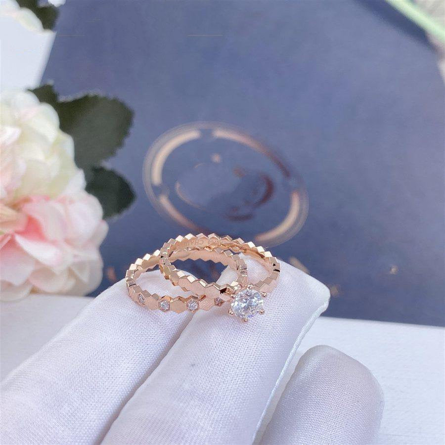[RAFFINE]BEE LOVE RING PINK GOLD 1 DIAMOND