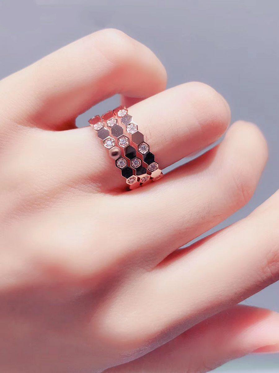 [RAFFINE]BEE LOVE RING PINK GOLD DIAMOND