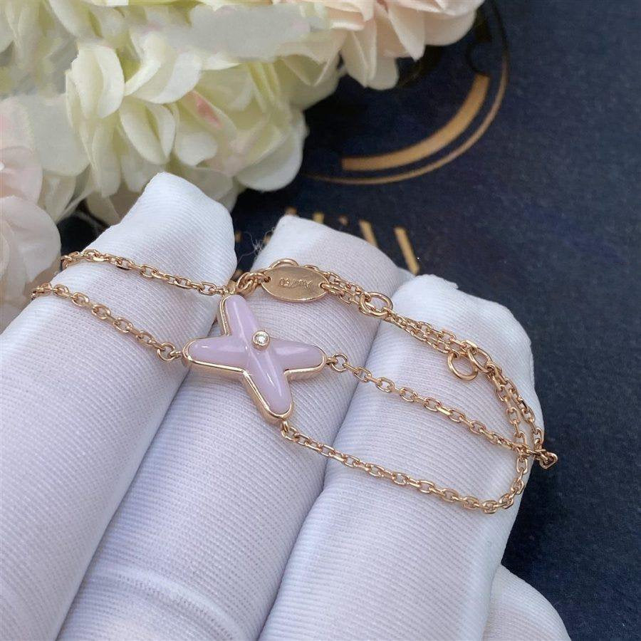 [RAFFINE]JEUX BRACELET PINK MOP PINK GOLD 1 DIAMOND