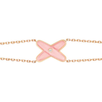 [RAFFINE]JEUX BRACELET PINK MOP PINK GOLD 1 DIAMOND