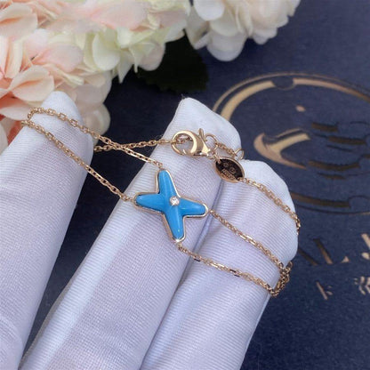 [RAFFINE]JEUX BRACELET TURQUOISE PINK GOLD 1 DIAMOND