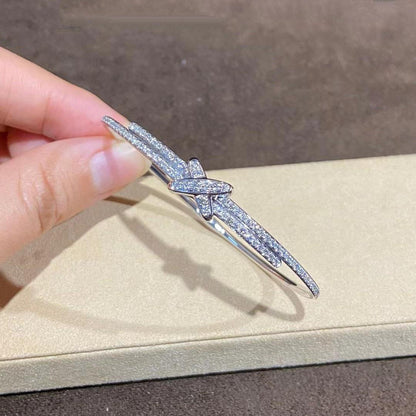 [RAFFINE]JEUX DE BRACELET DIAMONDS SILVER