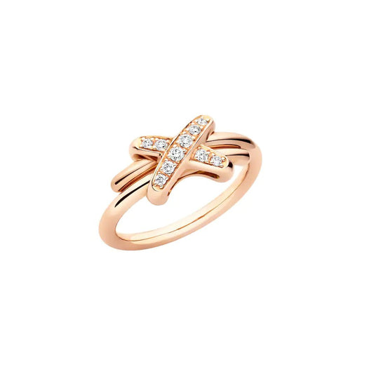 [RAFFINE]JEUX DE PINK GOLD DIAMOND RING