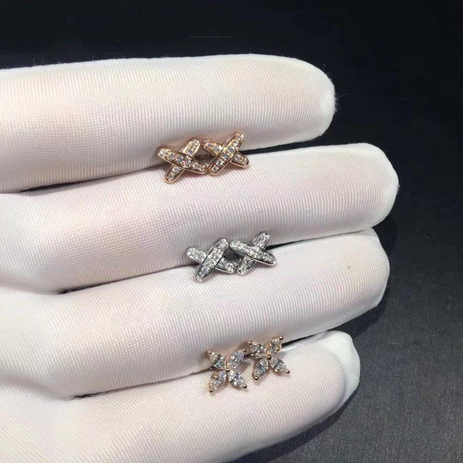 [RAFFINE]JEUX DE DIAMOND EARRINGS