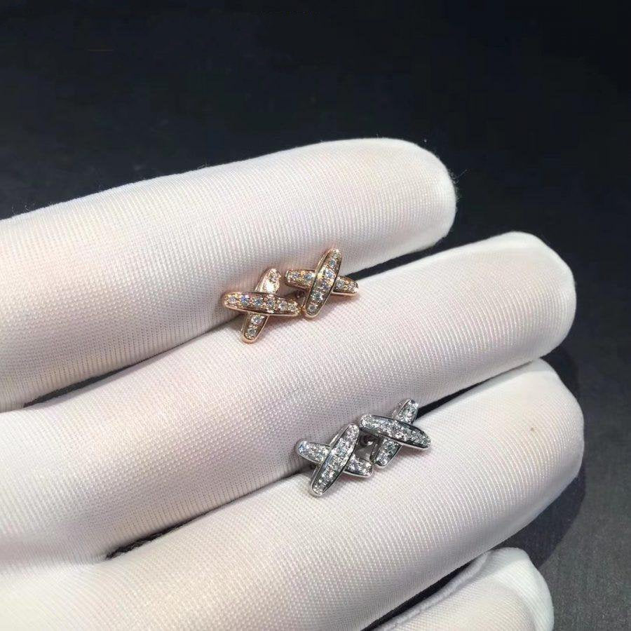 [RAFFINE]JEUX DE DIAMOND EARRINGS