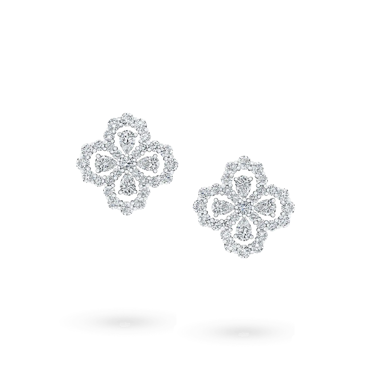 [RAFFINE]LOOP EARRINGS FULL MOTIF DIAMOND 16MM