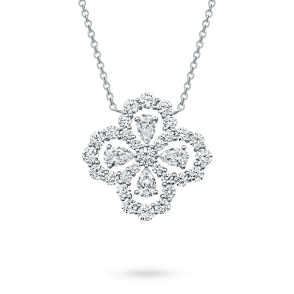 [RAFFINE]LOOP NECKLACE FULL MOTIF DIAMOND 16MM MULTIPLE COLORS