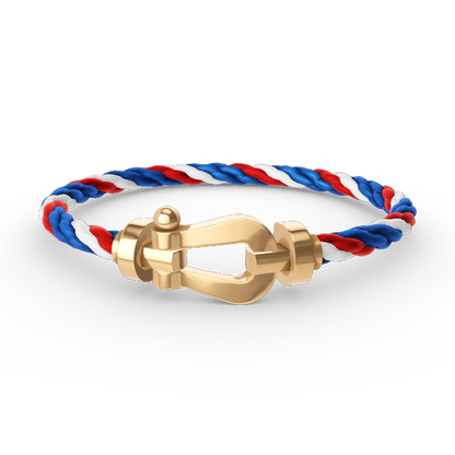 [RAFFINE]FORCE LARGE HORSESHOE NO DIAMOND BRACELET GOLD