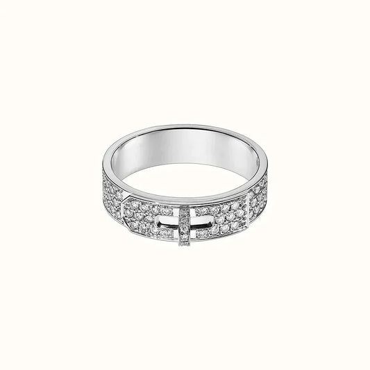 [RAFFINE]KELLY SILVER DIAMOND RING