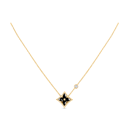 [RAFFINE]STAR BLACK MOP NECKLACE