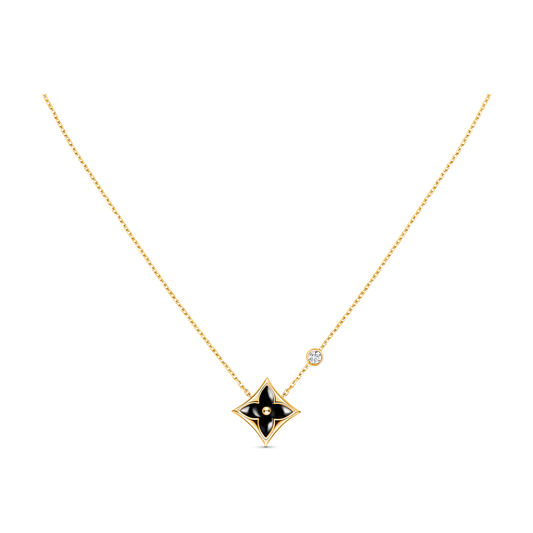 [RAFFINE]STAR BLACK MOP NECKLACE