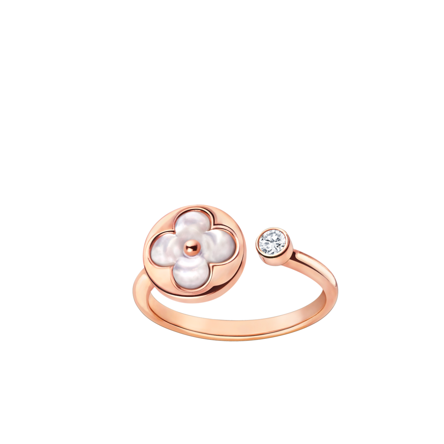 [RAFFINE]SUN 1 DIAMOND PINK MOP RING