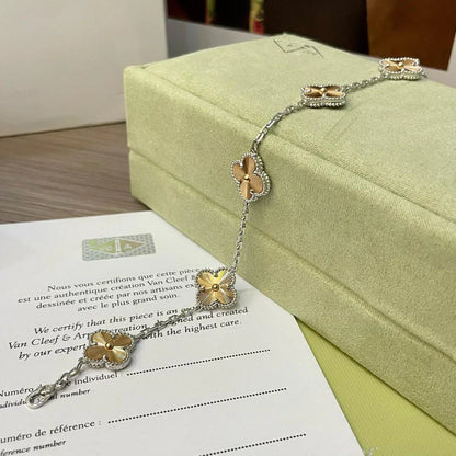[RAFFINE] CLOVER 5 MOTIF LASER BRACELET COLLECTION