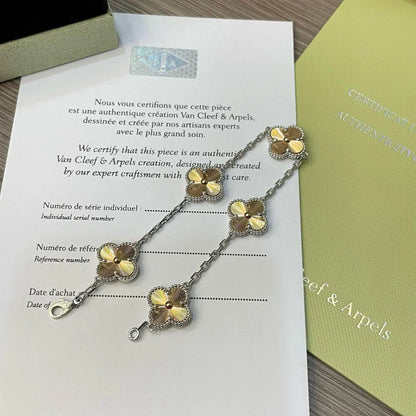 [RAFFINE] CLOVER 5 MOTIF LASER BRACELET COLLECTION
