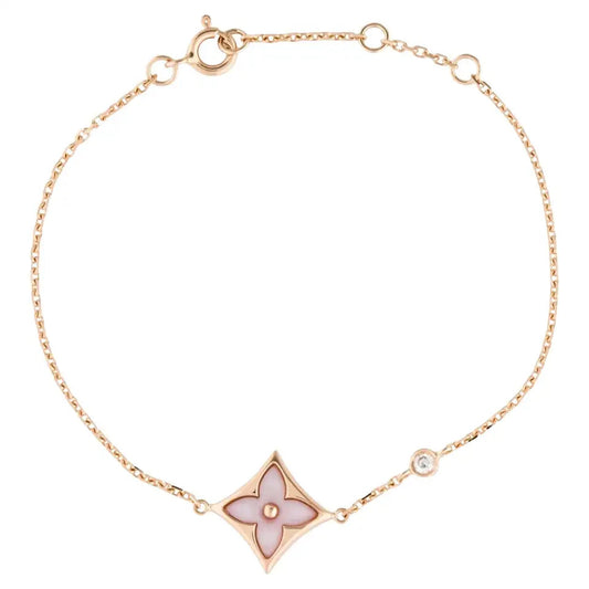 [RAFFINE]STAR 1 DIAMOND PINK GOLD BRACELET