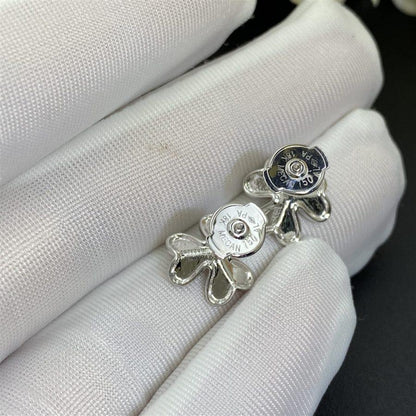 [RAFFINE]FRIVOLE MINI SILVER FLOWER EARRINGS