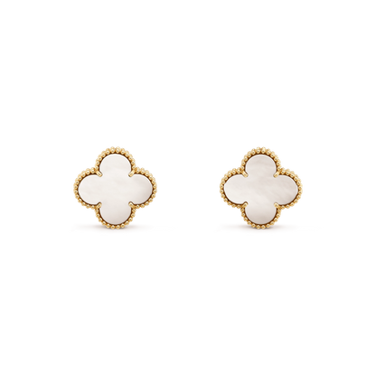 [RAFFINE]CLOVER MINI GOLD EARRINGS