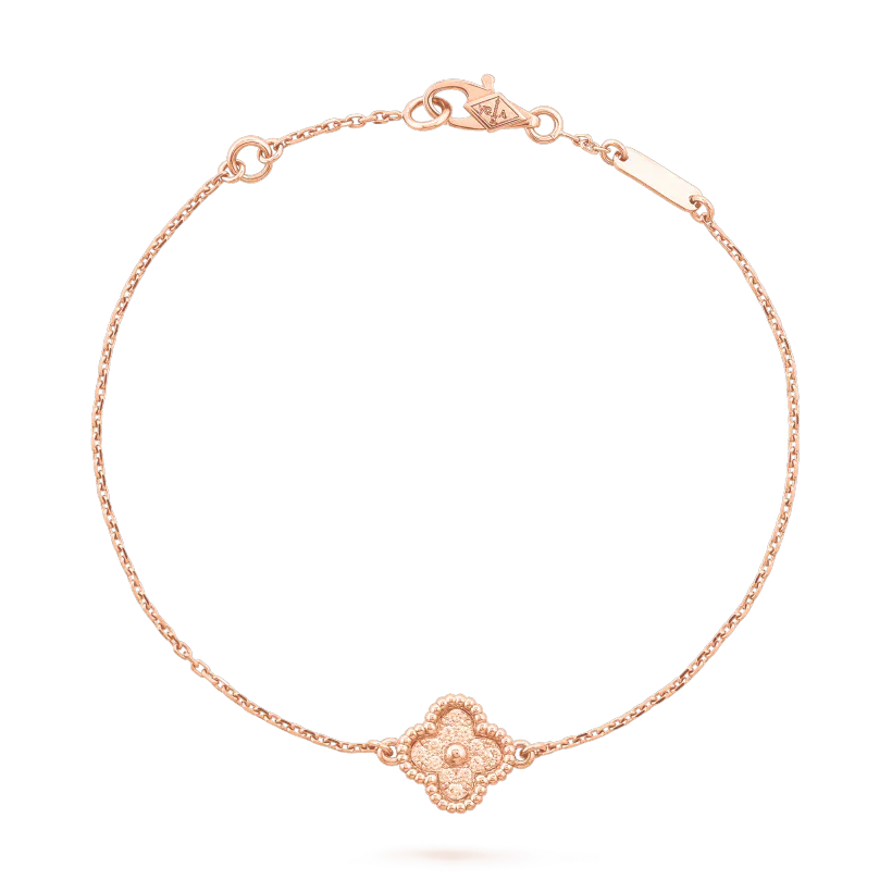 [RAFFINE]CLOVER SINGLE FLOWER BRACELET